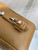 Prada 2VE027 Leather work bag Gold Brown