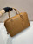 Prada 2VE027 Leather work bag Gold Brown