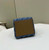 Fendi Origami 8BS083 Mini Transformable Denim Blue FF chenille mini-bag 8626S