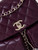 Chanel AS3860 Backpack Grained Shiny Calfskin Gold Wine Red