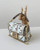 Fendi 8BS017 Mini Baguette canvas bag with FF embroidery 0159BS Ligth Blue
