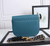 Dior M9320 Large Bobby Bag Blue Grained Calfskin with Blue Dior Oblique Strap
