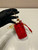 Prada 1NR016 patent leather mini pouch Red
