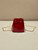 Prada 1NR016 patent leather mini pouch Red