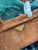 Prada 1BA426 Medium suede handbag Dark Brown