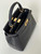 Fendi 8BN244 Peekaboo Iconic Mini Black Ostrich Leather 66806 Bag