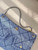 Chanel Shopping Hobo Bag 25K Denim Canvas AS5740 Blue