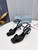Prada 1I901M Brushed leather Slingback pumps Shiny Leather Sandals Shoes P91002