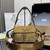 Prada Explore medium suede shoulder bag with flap 1BD394 Brown