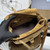 Prada Explore medium suede shoulder bag with flap 1BD394 Brown