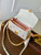 LV M27575 Louis Vuitton Pochette Métis East West Bag Milky White/Peach