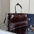 Prada 1BA439 Prada Bonnie extra large leather handbag Wine Red