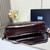 Prada 1BA439 Prada Bonnie extra large leather handbag Wine Red