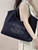 Chanel AS2138 XL Denim Coco Cabas Tote Blue