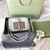 Tom Ford 29116800081 Metallic Silver Python Natalia Chain Shoulder Bag Gray