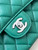 Chanel A01112 Flap Classic 11.12 Handbag Calfskin Sewing Edge Green