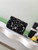 Chanel 25K Evening Sequined camellia black and white mini AS4561 Lambskin Bag
