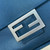Fendi 8BR828AS7AF1QD0 Baguette Chain Large Black leather bag 8669 Blue