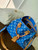 LV M24417 Louis Vuitton Speedy P9 Bandoulière 40 Bag Blue Ostrich Pattern
