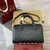 Gucci 815255 GG Emblem Small top handle bag Black