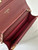 Chanel AP4241 Classic Wallet On Chain Grained Shiny Calfskin Wine Red