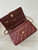 Chanel AP4241 Classic Wallet On Chain Grained Shiny Calfskin Wine Red