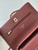 Chanel AP4241 Classic Wallet On Chain Grained Shiny Calfskin Wine Red