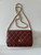 Chanel AP4241 Classic Wallet On Chain Grained Shiny Calfskin Wine Red