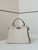Fendi 8BN335 Mini Peekaboo ISeeU White Hand-woven classic double F Logo