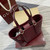 Gucci 847456 GG Emblem medium tote bag Red