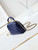 Chanel AS4958 Mini Flap bag With top handle Shiny Lambskin & Gold-Tone Metal Navy blue