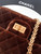 Chanel 20CM Mini Flap Bag 25A Velvet Brown AS1116