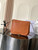 Celine 123632 BESACE SOFT TRIOMPHE IN SUPPLE SHINY LAMBSKIN TAN