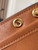 Celine 123632 BESACE SOFT TRIOMPHE IN SUPPLE SHINY LAMBSKIN TAN