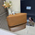 Prada 1BG335 Tote Leather Bucket Handbag Brown