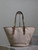 YSL 791303 Laurent Cabas Bag Bucket Bag Beige canvas