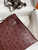 Hermes Kelly Pouchette Ostrich Leather clutch bag Silver H230307