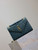YSL 600185 Envelope Meduim In Quilted Grain De Poudre Embossed Leather Turquoise