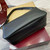 Gucci 862530 Gucci Half Horsebit Large Shoulder Bag Black soft grainy leather