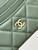 Chanel Classic Card Holder Grained Calfskin & Gold AP4472 Green