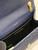 YSL 600185 Envelope Meduim In Quilted Grain De Poudre Embossed Leather Navy Blue