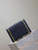 YSL 600185 Envelope Meduim In Quilted Grain De Poudre Embossed Leather Navy Blue