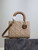Dior M0565 Medium Lady Dior Bag Brown Graphic canvas