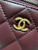 Chanel AP1447 small Vanity with chain lambskin gold Adjustable small gold balls Wine Red
