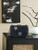 Chanel Vintage Large Mini Flap Dallas Exclusive Badge Shearling Navy Blue