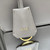 Prada Soft Sound medium leather shoulder bag 1BN023 Light Gray