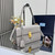Prada Soft Sound medium leather shoulder bag 1BN023 Light Gray