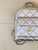 Chanel Backpack Calfskin & Gold-Tone Metal AS5793 Silver