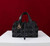 Dior M2821 Medium Dior Toujours Bag Black Tweed with White Cannage Motif