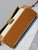 YSL 623930 Cassandra Mini Top Handle In Box Saint Laurent linen with Brown Leather
